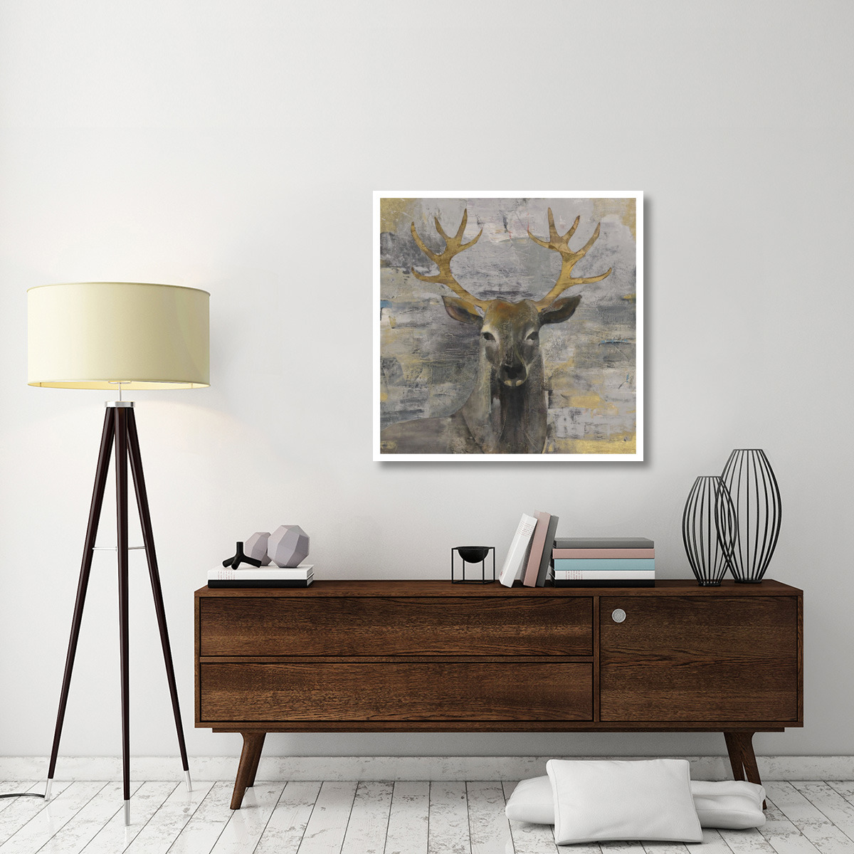 The Leader Gold Light Grey -Paper Art-38&quotx38"
