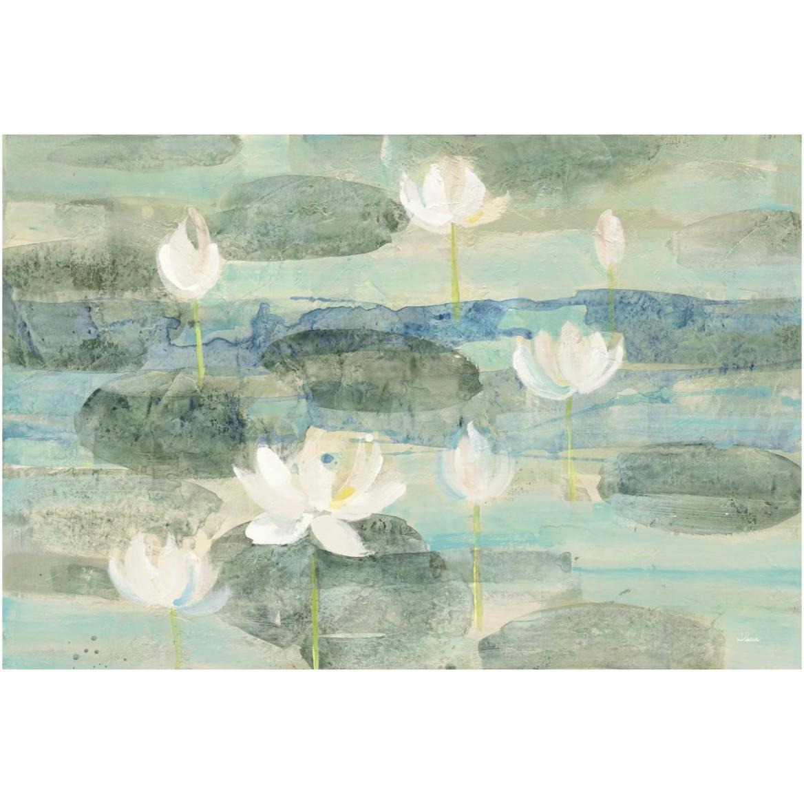 Water Lilies Bright -Paper Art-62&quotx42"