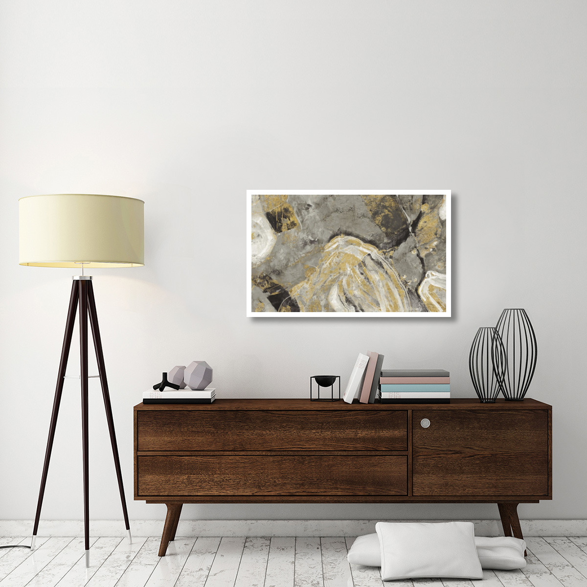 Painted Desert Phoenix Neutral -Paper Art-42&quotx26"