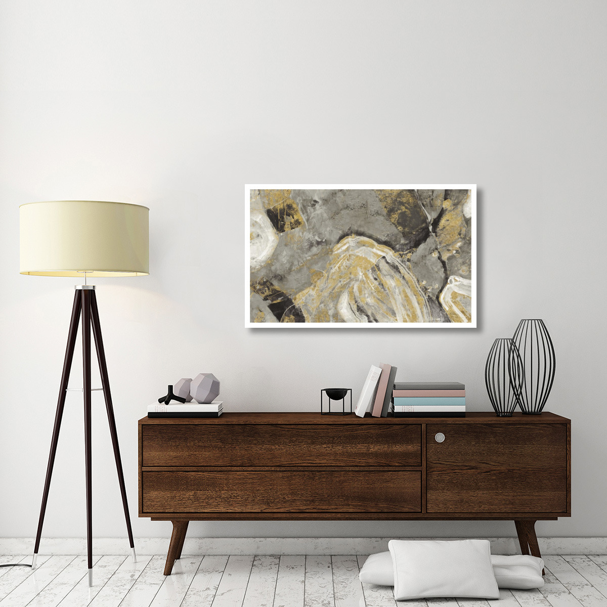 Painted Desert Phoenix Neutral -Paper Art-46&quotx28.4"