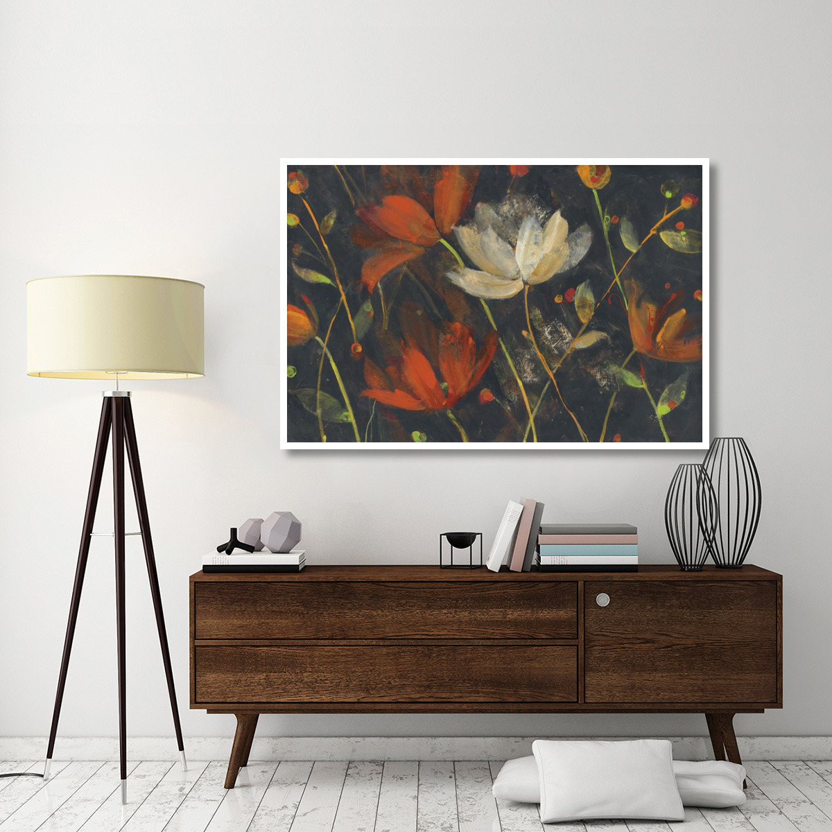 Moonlight Garden I -Paper Art-62&quotx42"