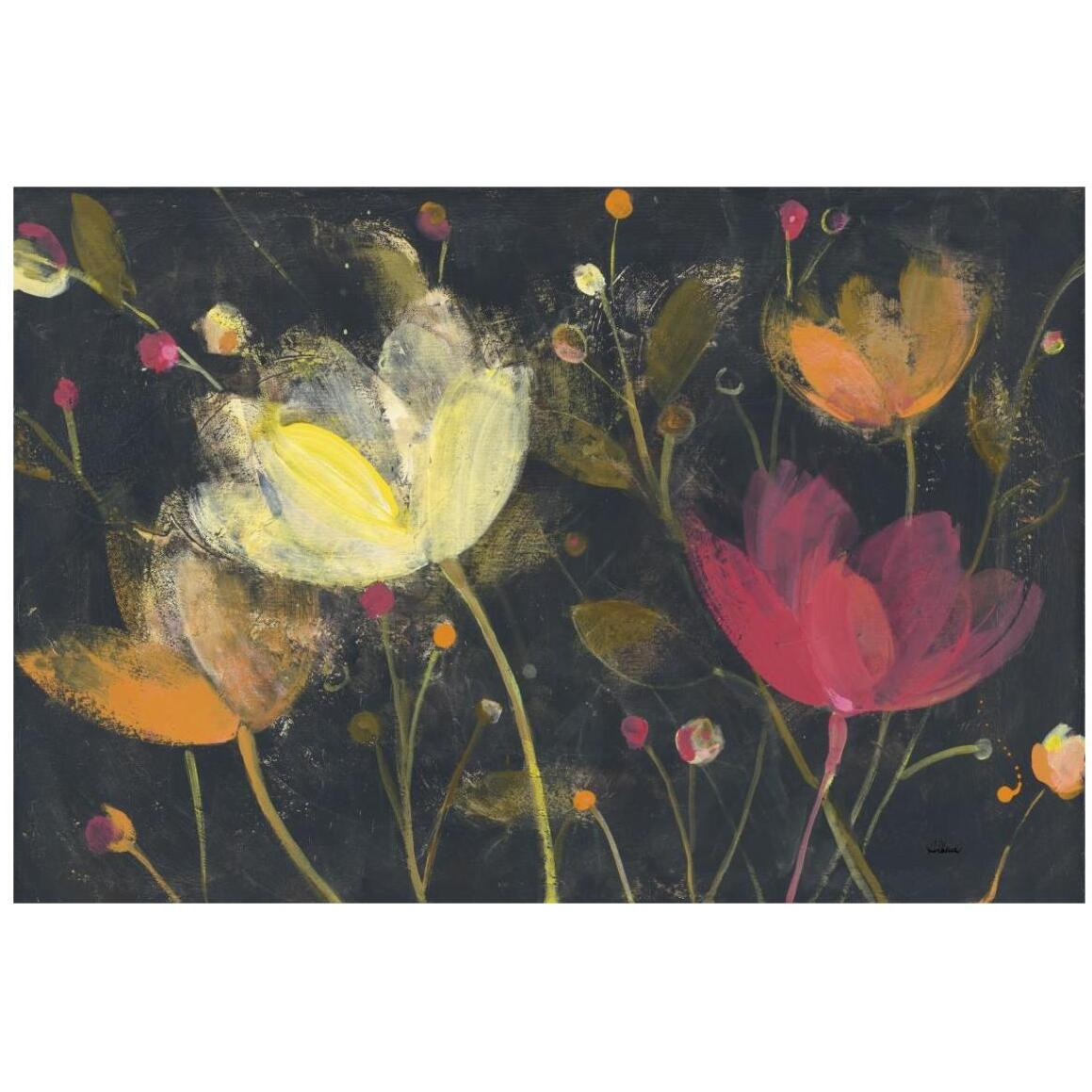 Moonlight Garden II -Paper Art-20&quotx14"