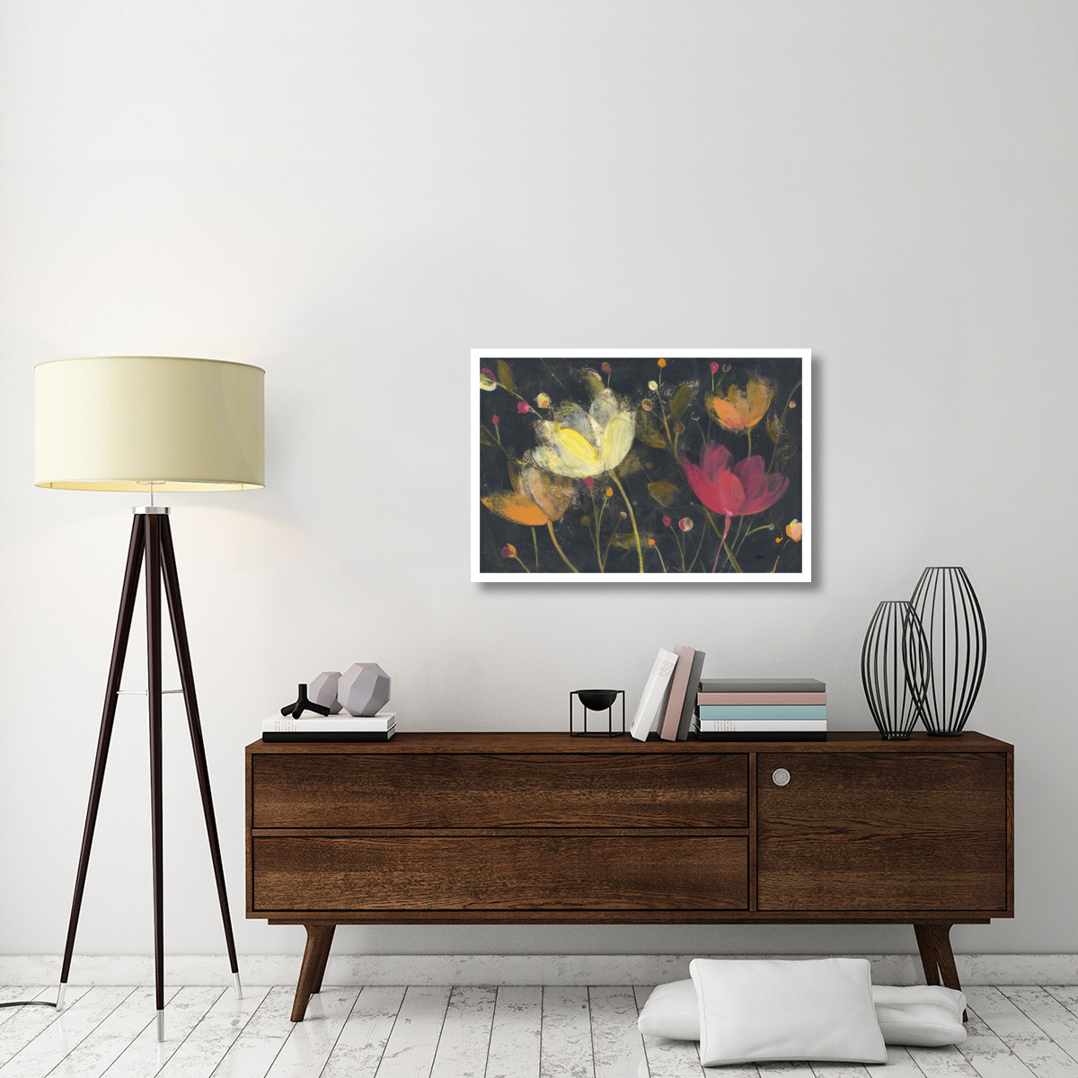 Moonlight Garden II -Paper Art-38&quotx26"