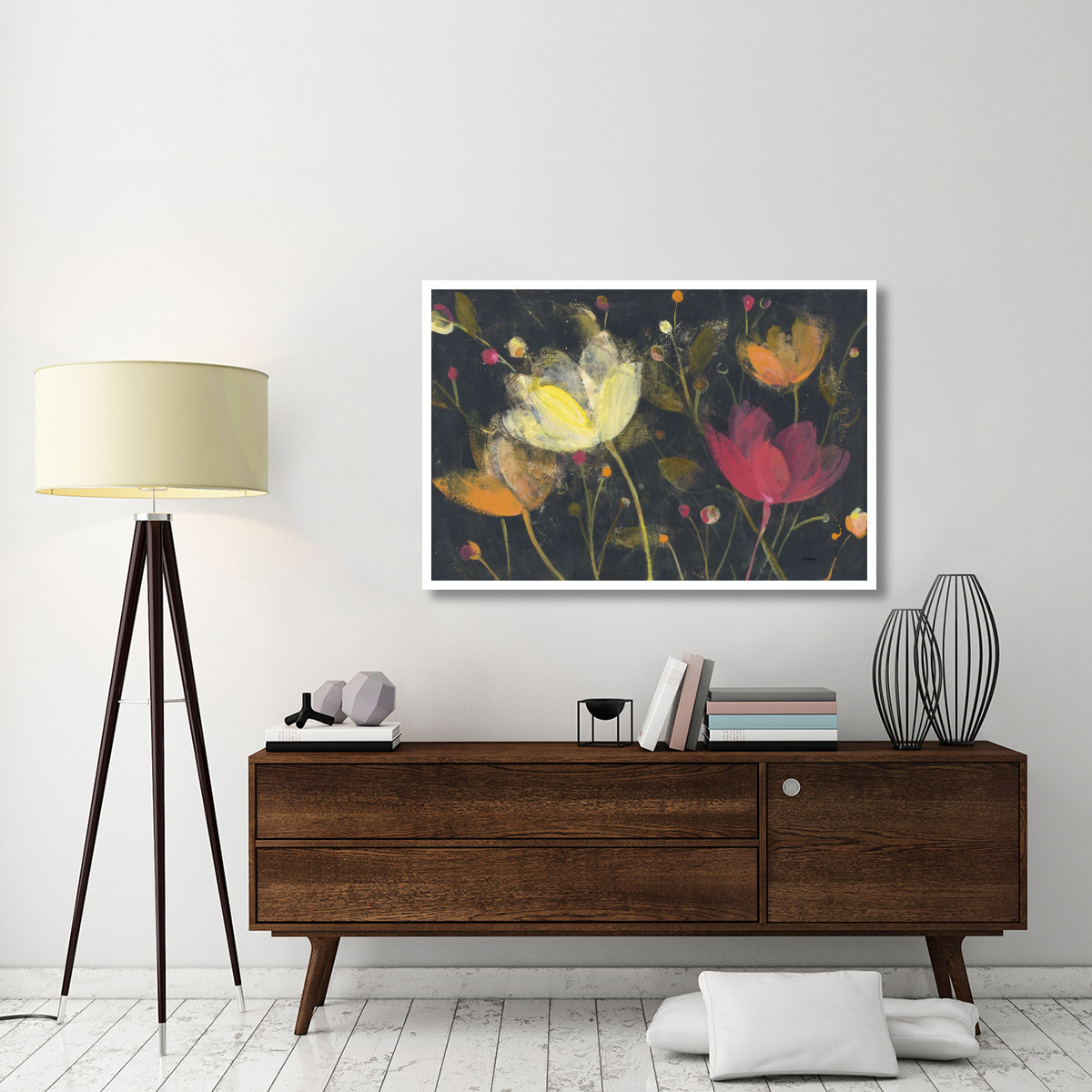 Moonlight Garden II -Paper Art-50&quotx34"