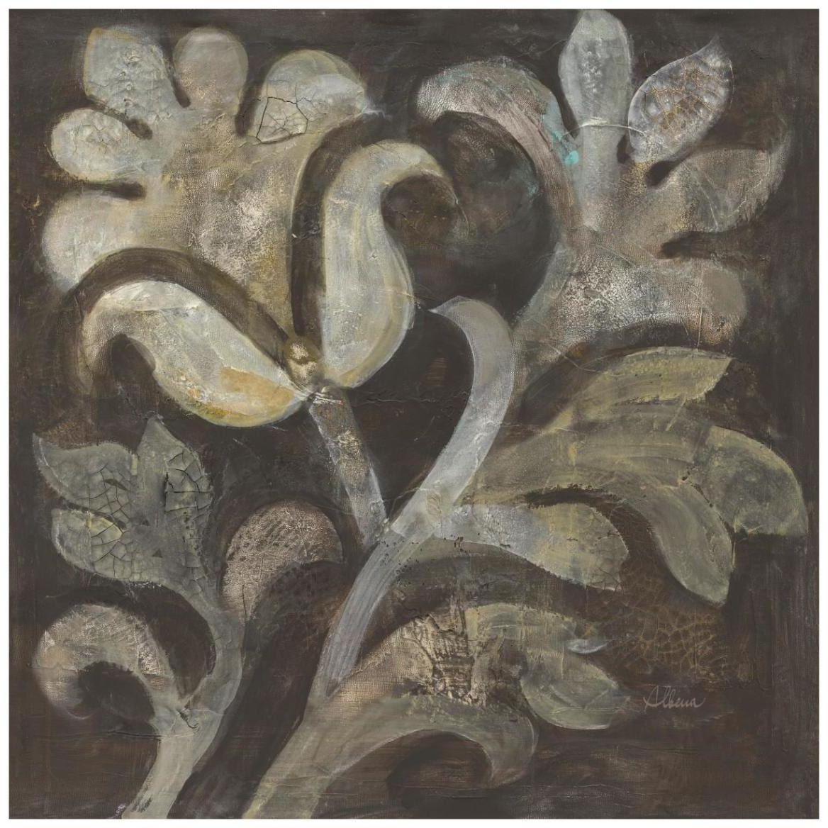 Fresco Floral II -Paper Art-42&quotx42"