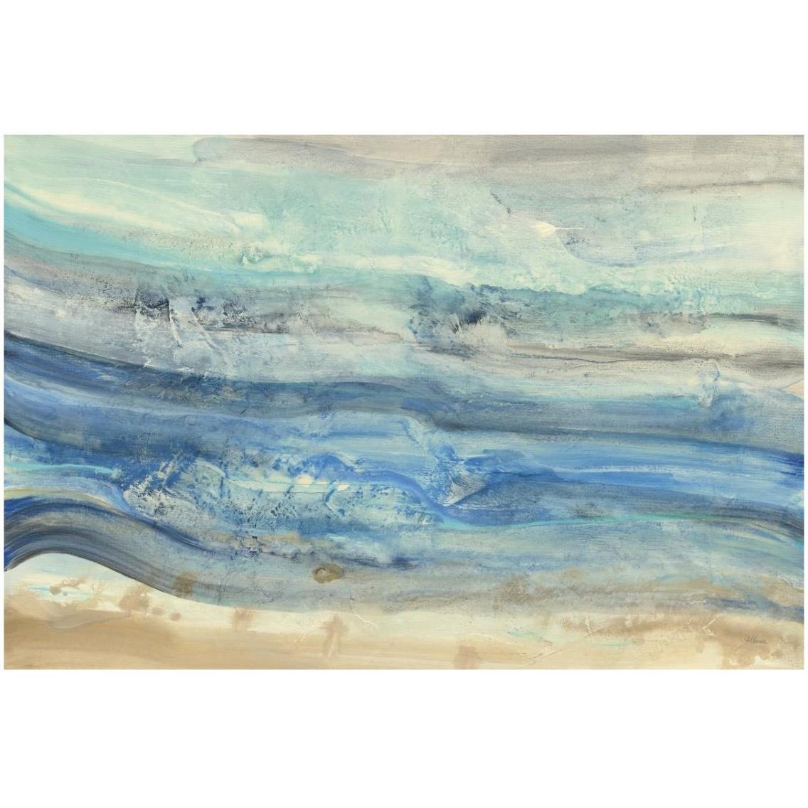 Ocean Waves -Paper Art-32&quotx22"
