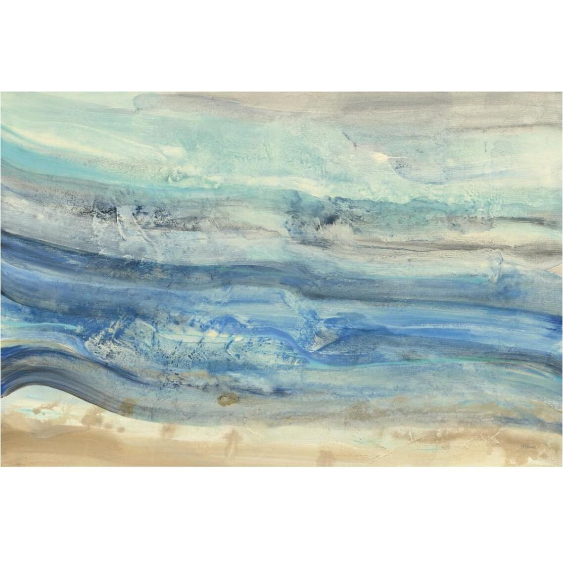 Ocean Waves -Paper Art-38&quotx26"
