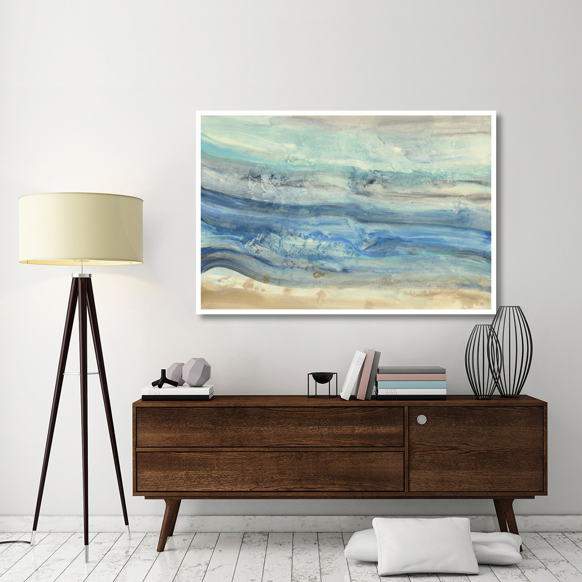 Ocean Waves -Paper Art-62&quotx42"
