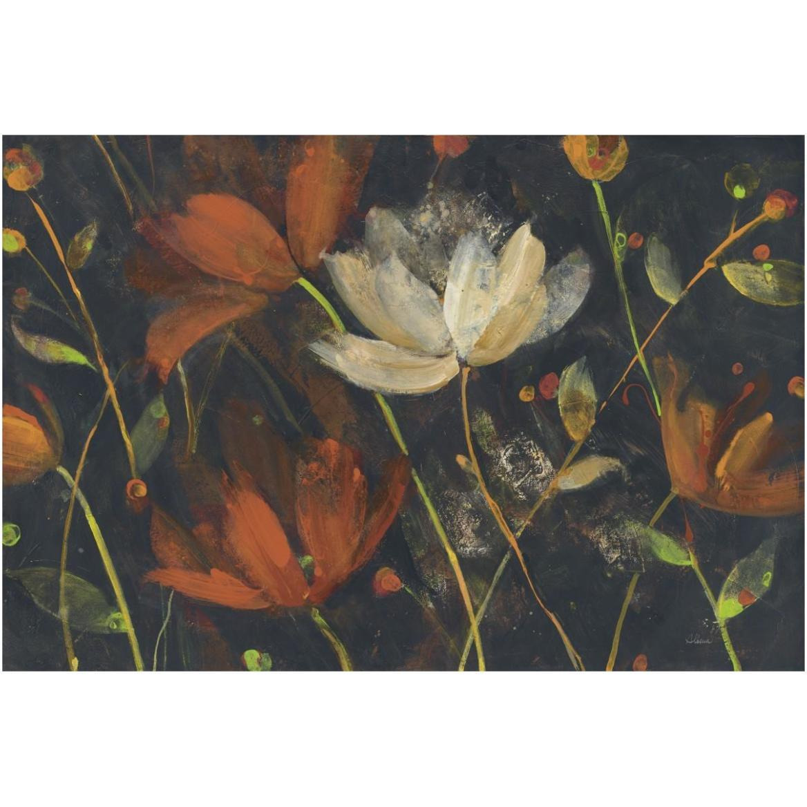 Moonlight Garden I Spice -Paper Art-62&quotx42"