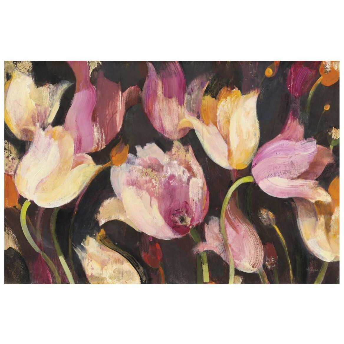 Popping Tulips -Paper Art-20&quotx14"