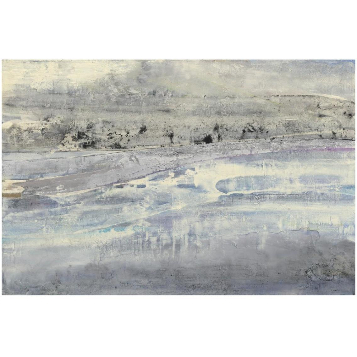 Silver Horizon -Paper Art-32&quotx22"