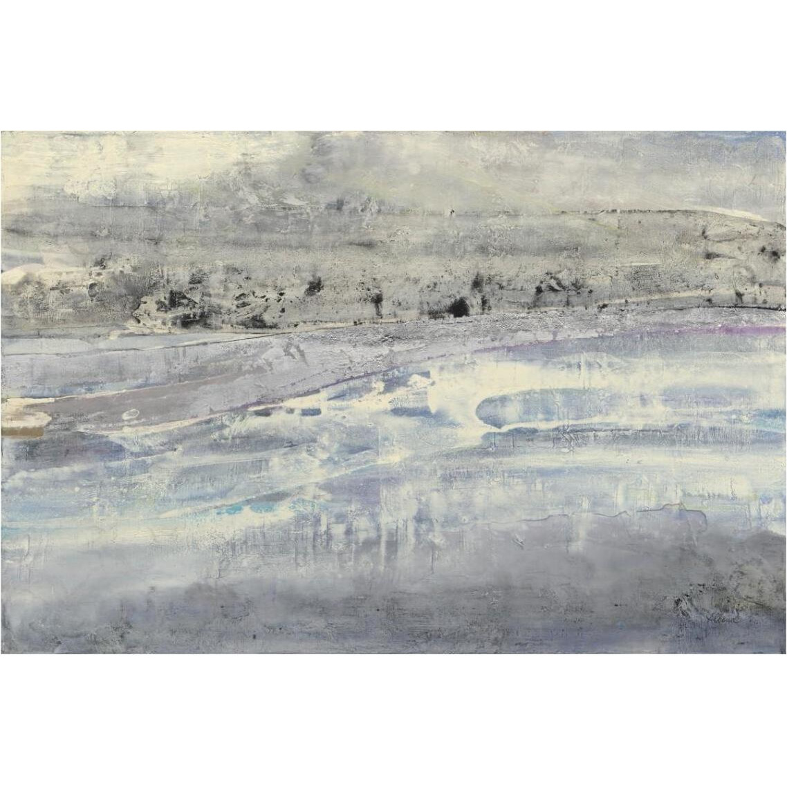 Silver Horizon -Paper Art-38&quotx26"