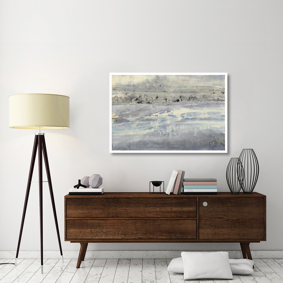 Silver Horizon -Paper Art-50&quotx34"