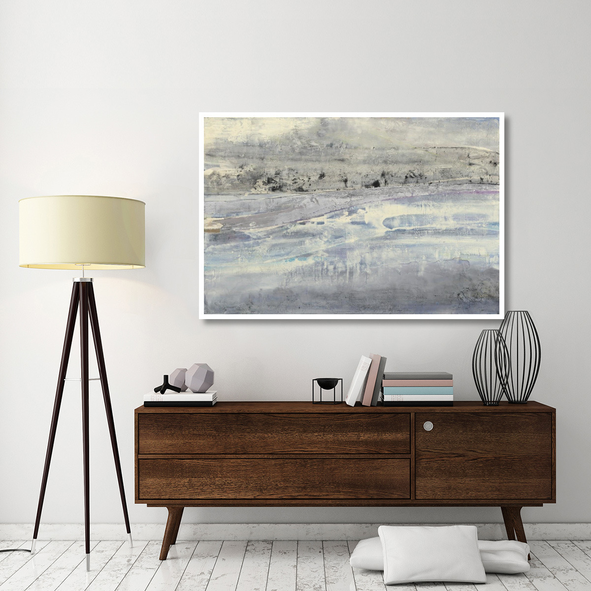 Silver Horizon -Paper Art-62&quotx42"