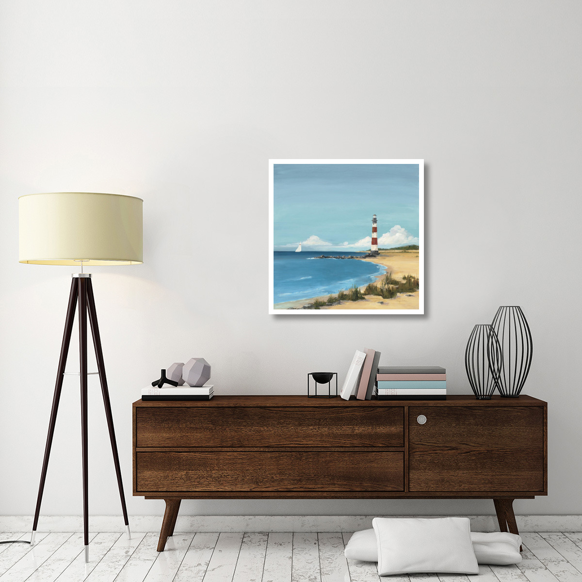 Sandy Point -Paper Art-32&quotx32"