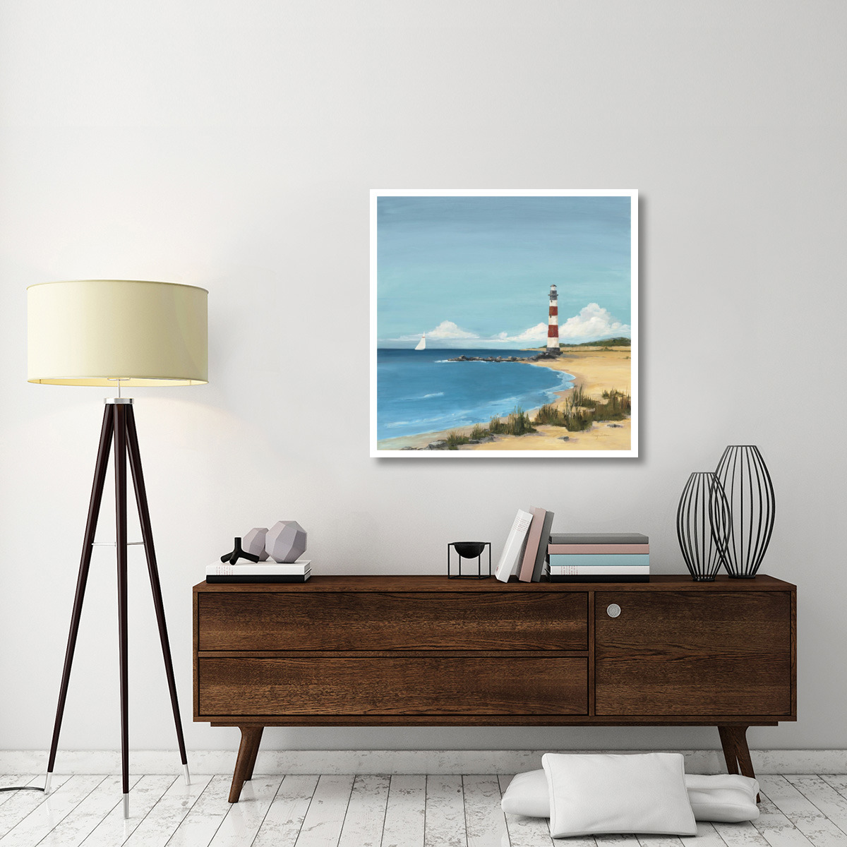 Sandy Point -Paper Art-38&quotx38"