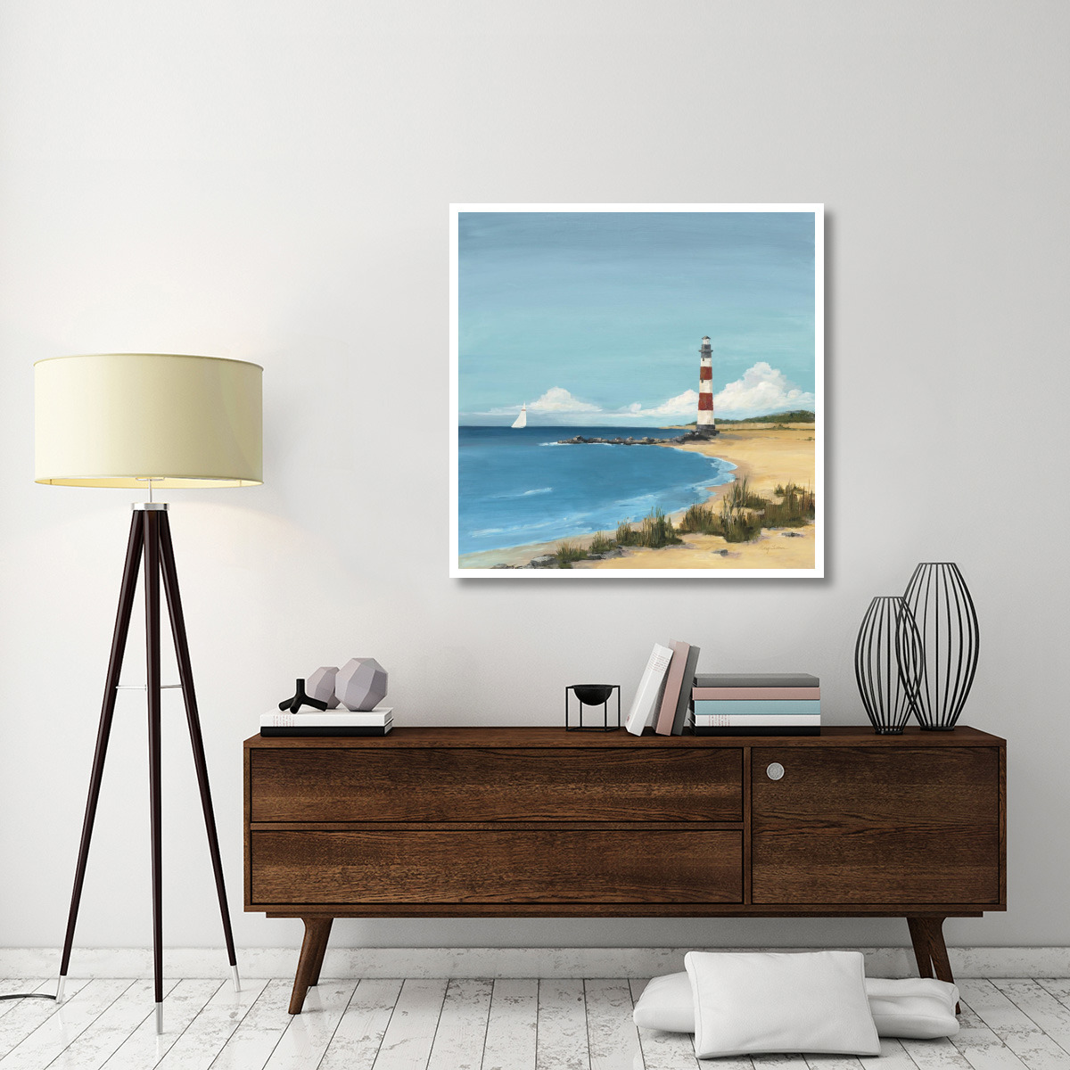 Sandy Point -Paper Art-42&quotx42"