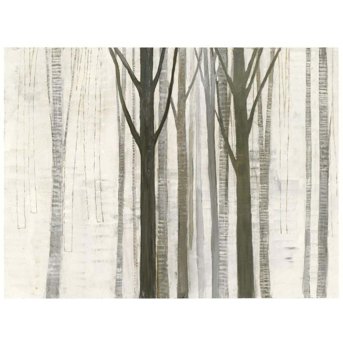 Down to the Woods on White -Paper Art-26&quotx20"