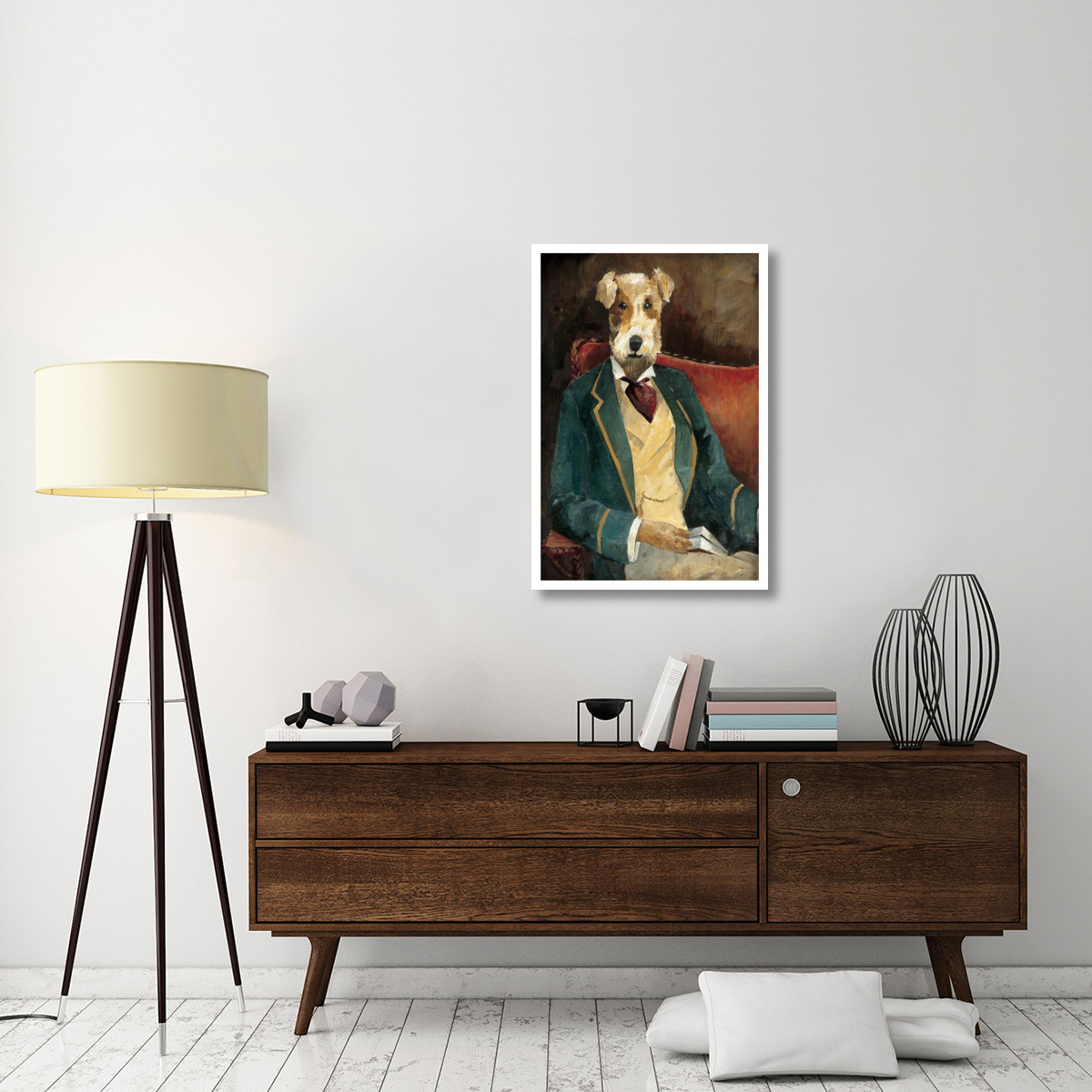 Edgar Allen Paw -Paper Art-26&quotx38"