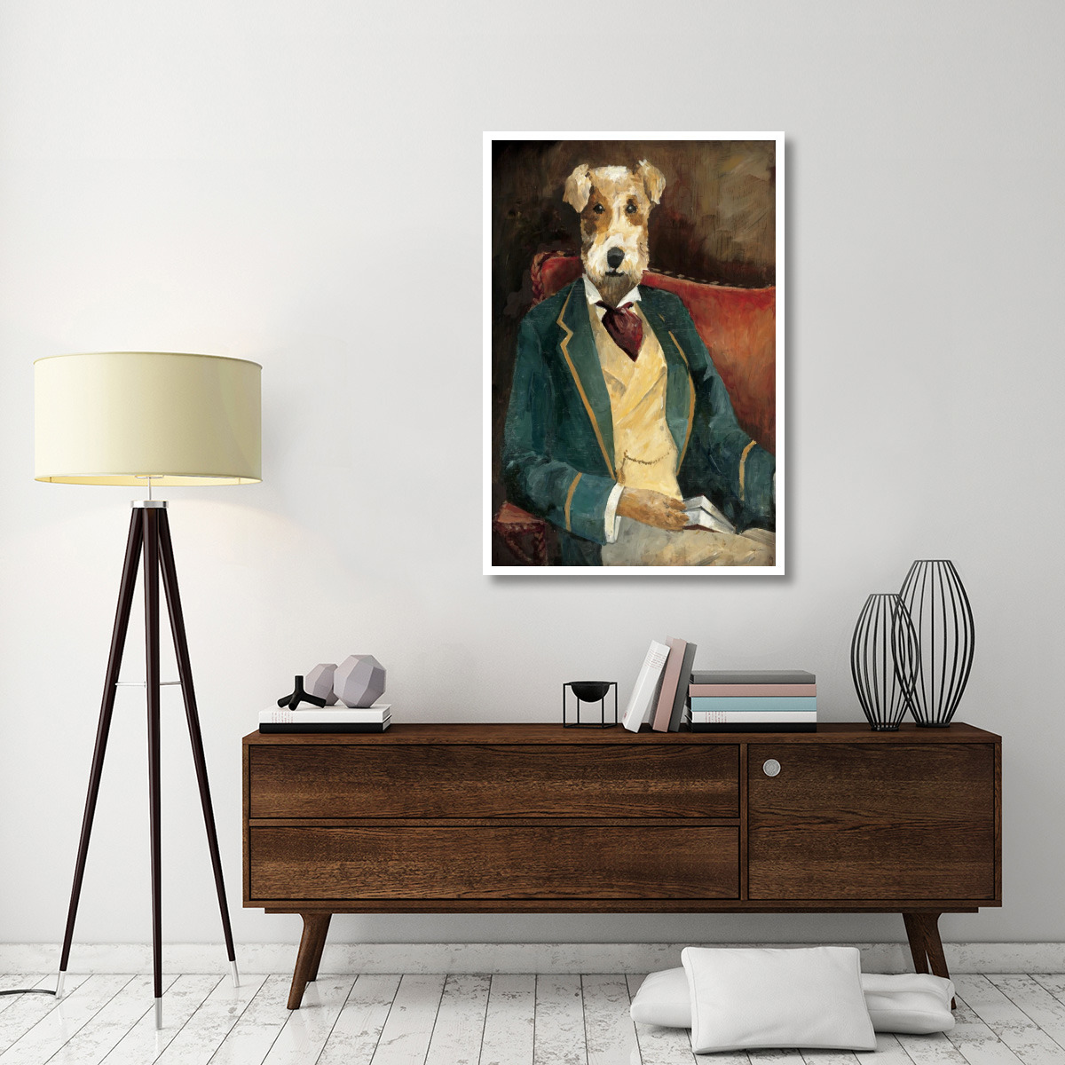Edgar Allen Paw -Paper Art-34&quotx50"