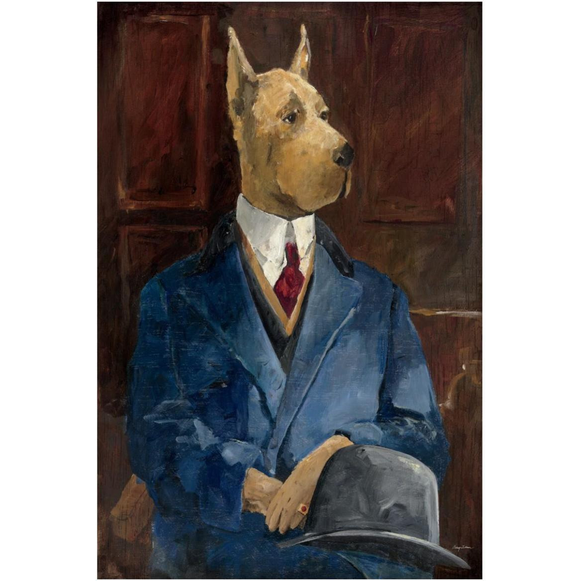 Inspector Dogleash -Paper Art-42&quotx62"