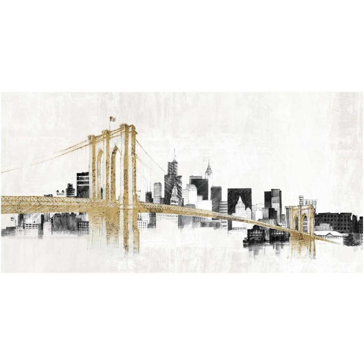 Skyline Crossing -Paper Art-62&quotx32"