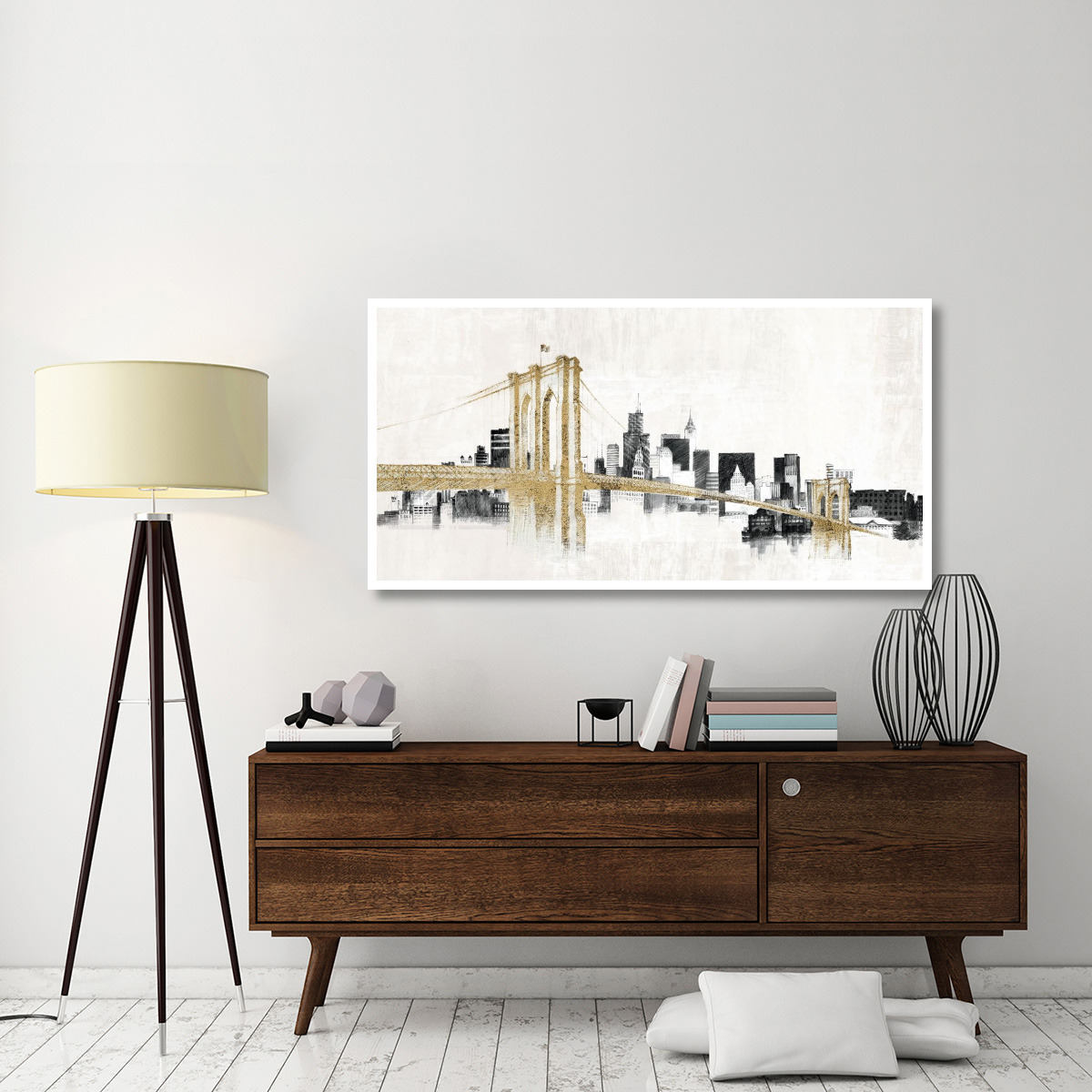 Skyline Crossing -Paper Art-62&quotx32"