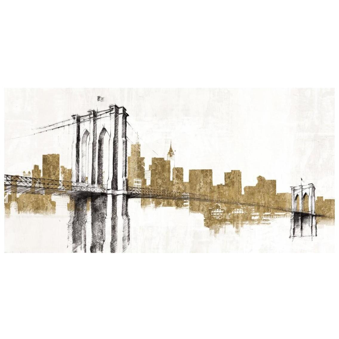 Skyline Crossing Gold -Paper Art-26&quotx14"