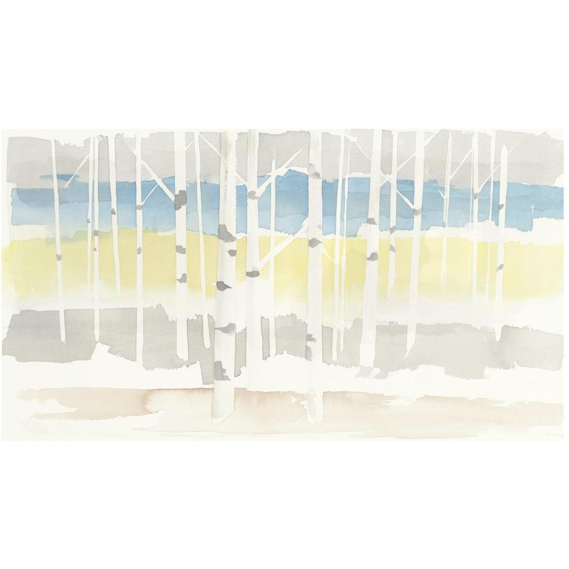 Springlake Aspens Crop -Paper Art-46&quotx26.64"