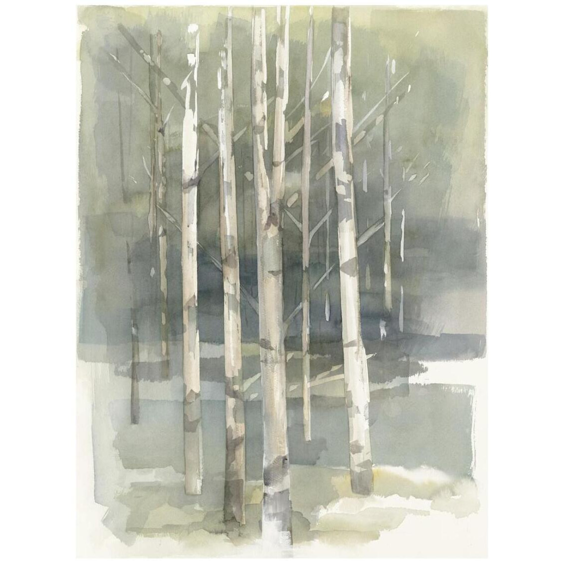 Birch Grove I Crop -Paper Art-20&quotx26"