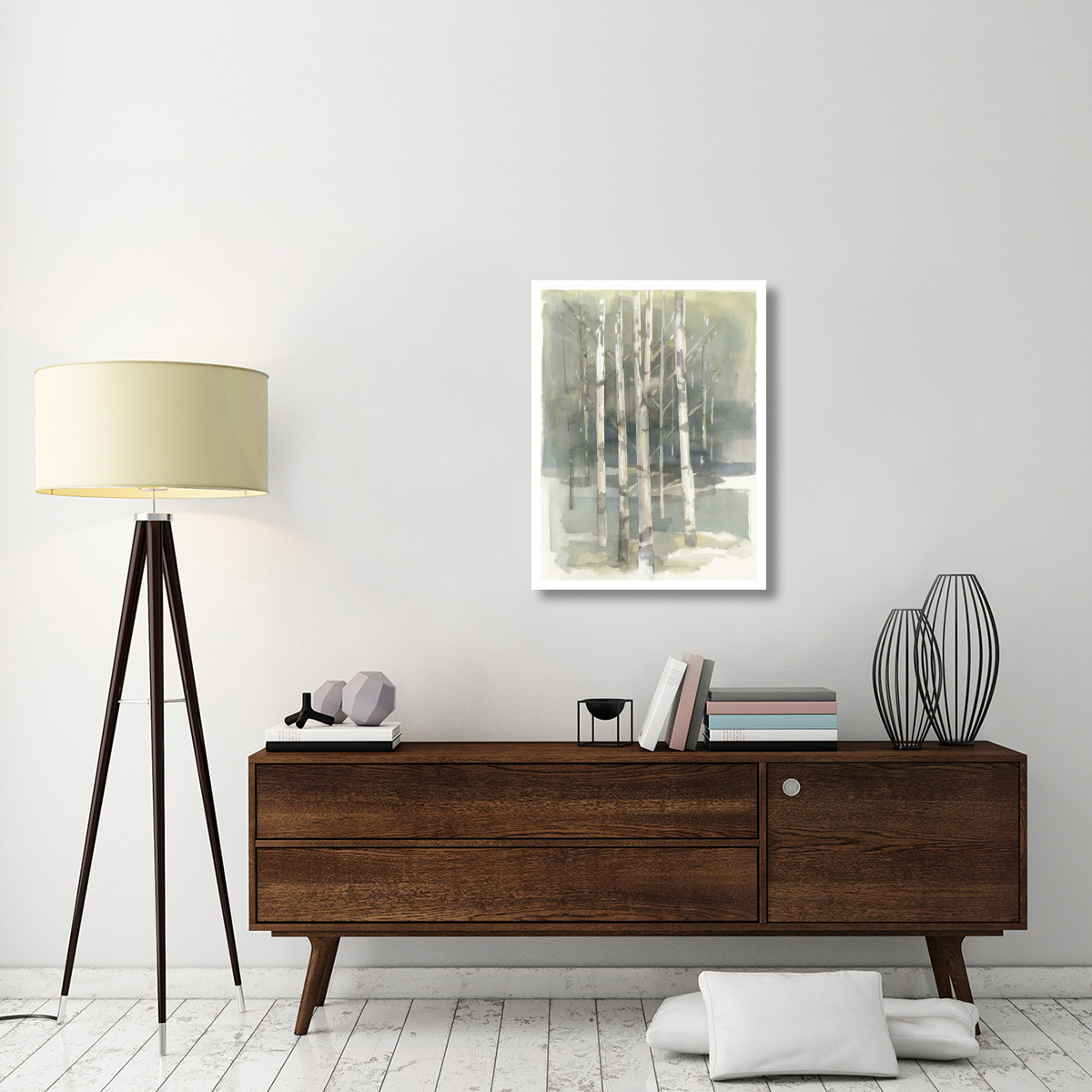 Birch Grove I Crop -Paper Art-26&quotx34"