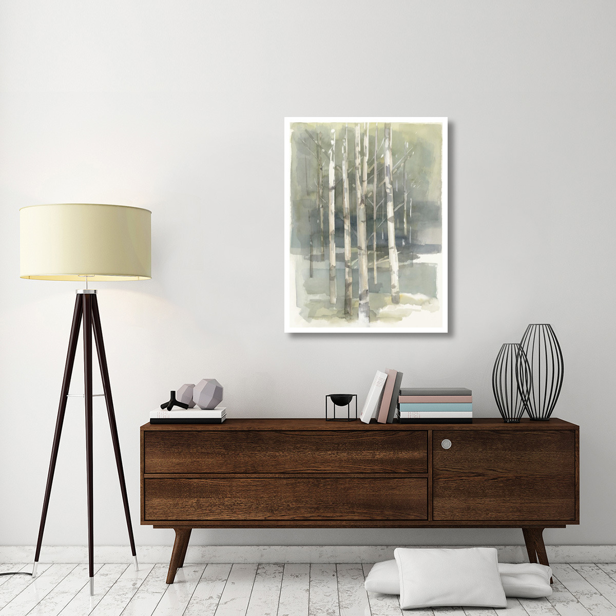 Birch Grove I Crop -Paper Art-32&quotx42"