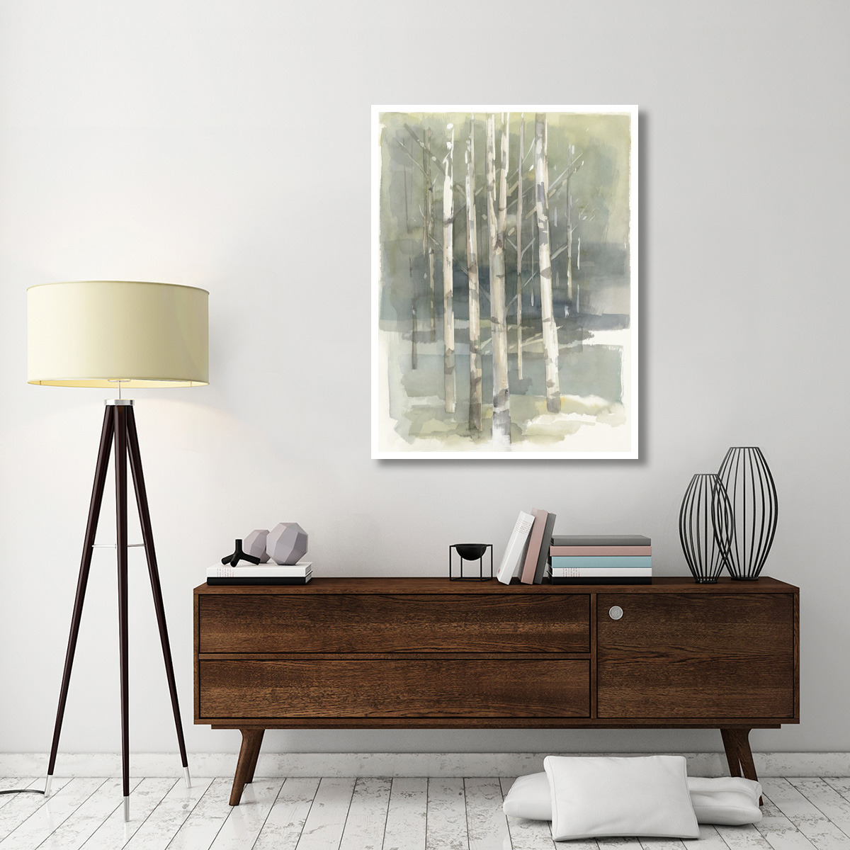 Birch Grove I Crop -Paper Art-38&quotx50"