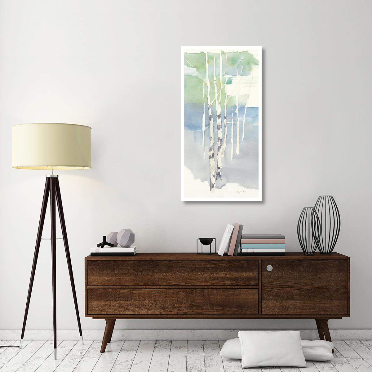 Aspens Panel I -Paper Art-26&quotx50"