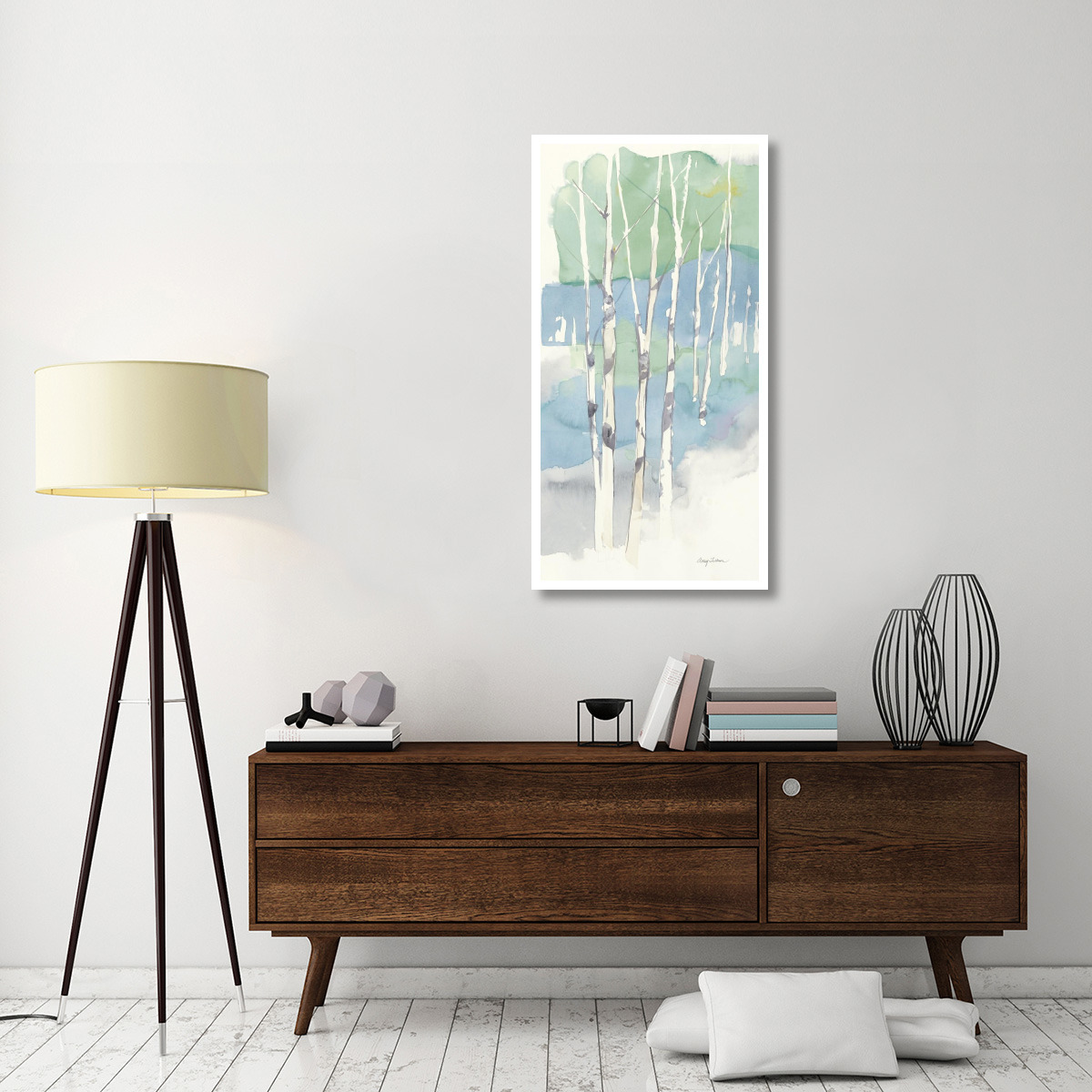 Aspens Panel II v.2 -Paper Art-26&quotx50"