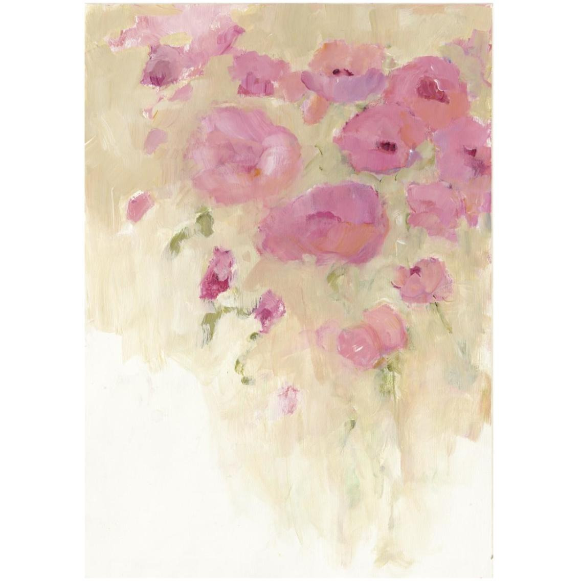 Floral Watercolor -Paper Art-23.3&quotx32"