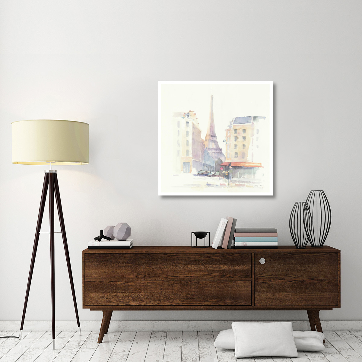 Paris Morning Crop -Paper Art-38&quotx38"