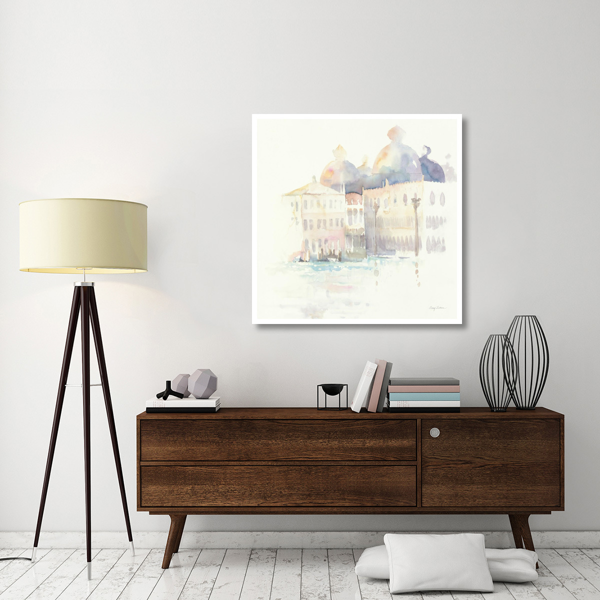 Venice Evening Crop -Paper Art-42&quotx42"