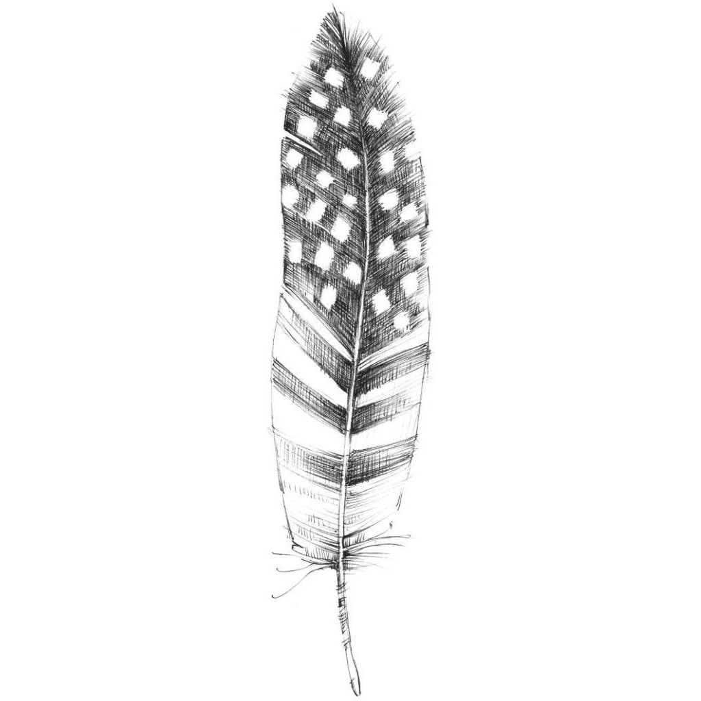 Spirit Feather VIIIb -Paper Art-20&quotx56"