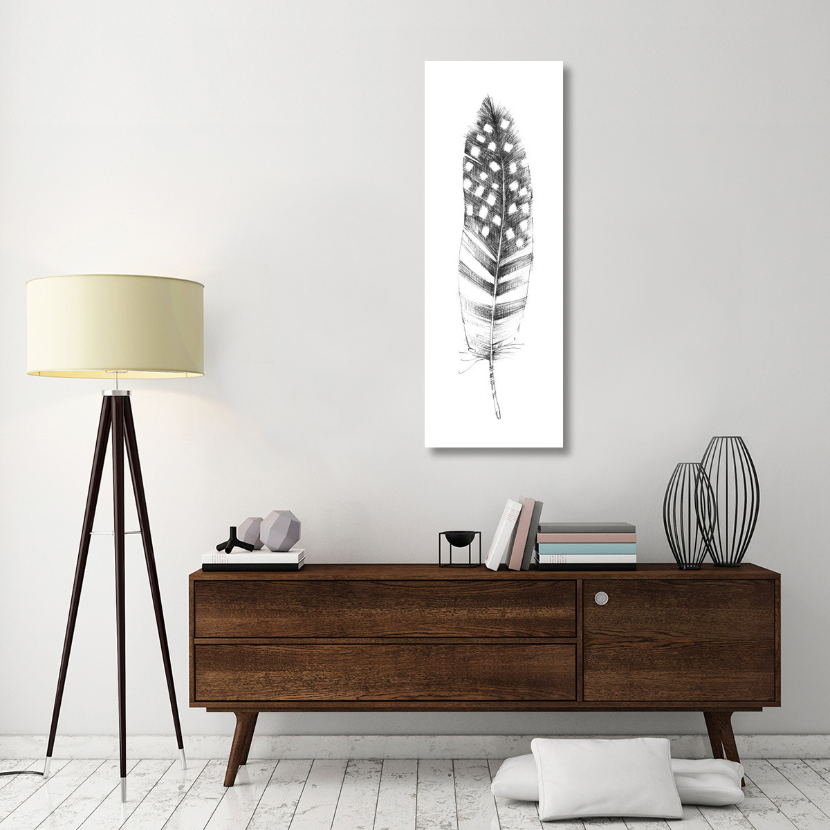 Spirit Feather VIIIb -Paper Art-20&quotx56"