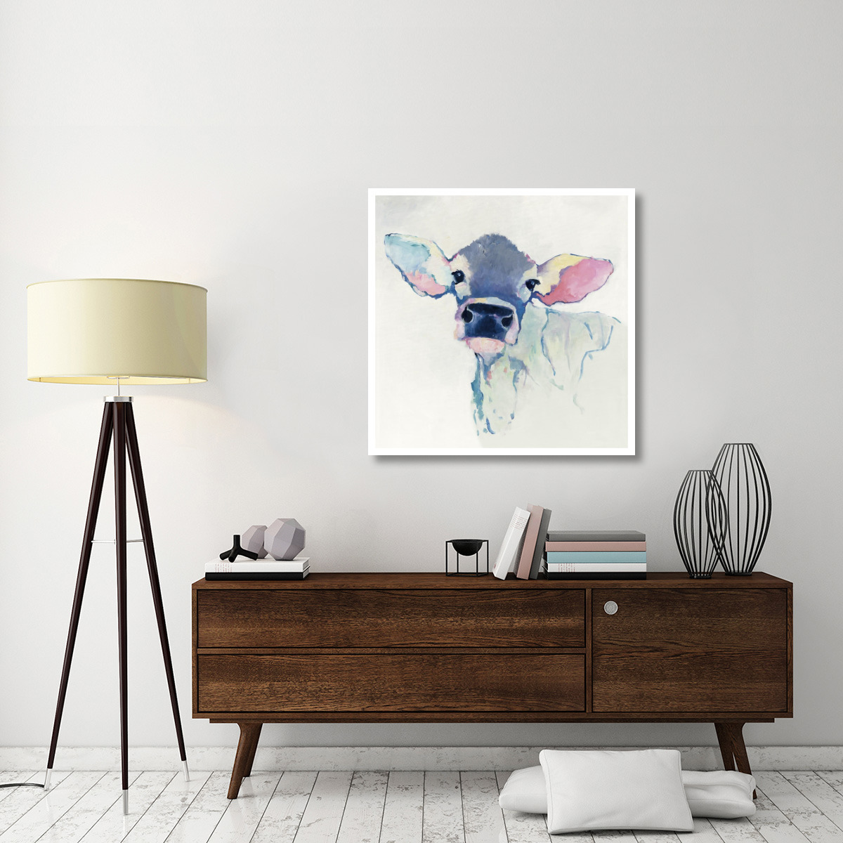 Bessie with Color -Paper Art-38&quotx38"