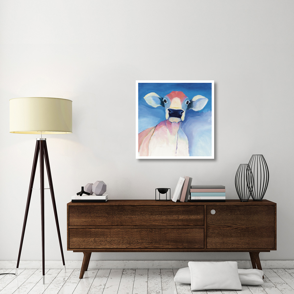 Bella Blue -Paper Art-32&quotx32"
