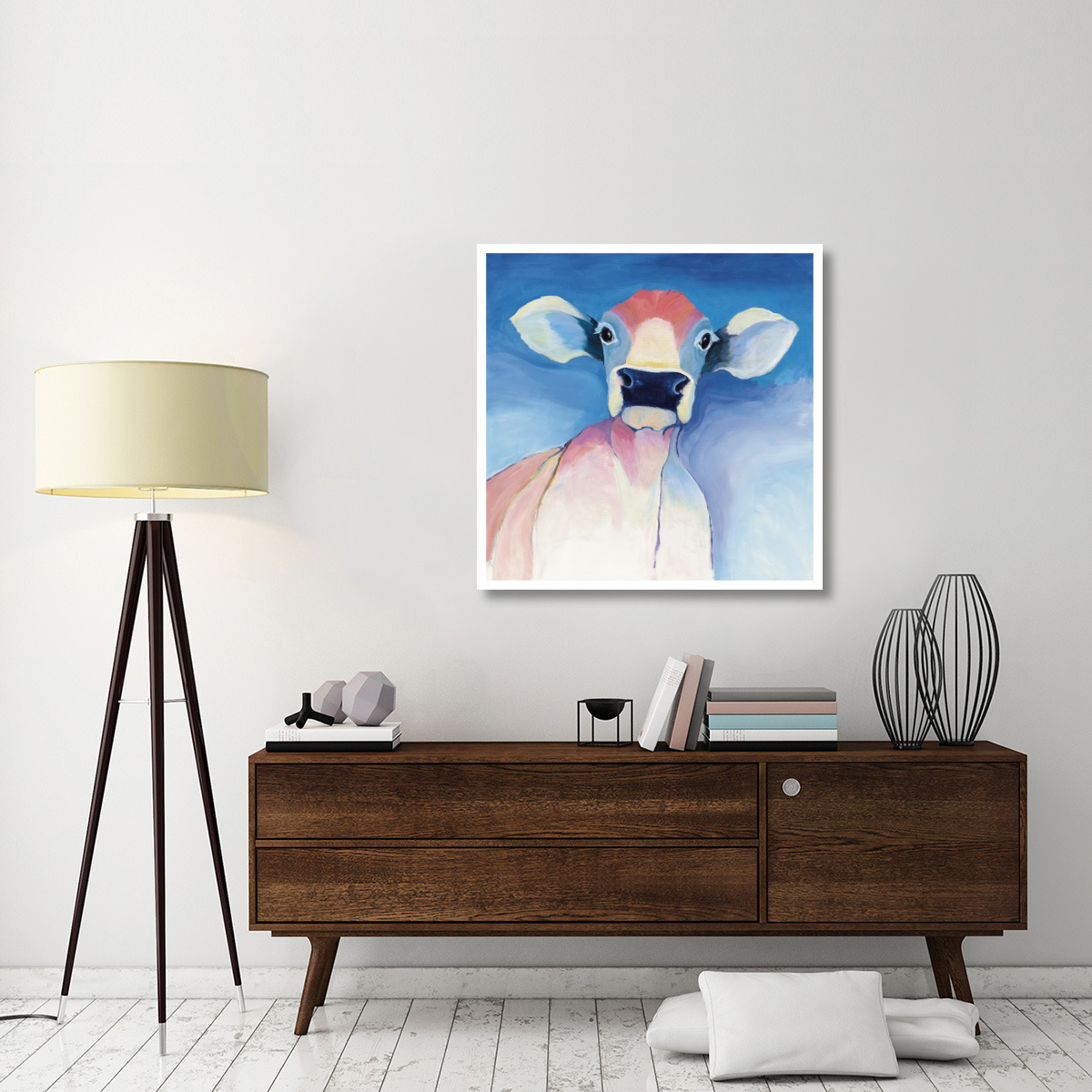 Bella Blue -Paper Art-38&quotx38"