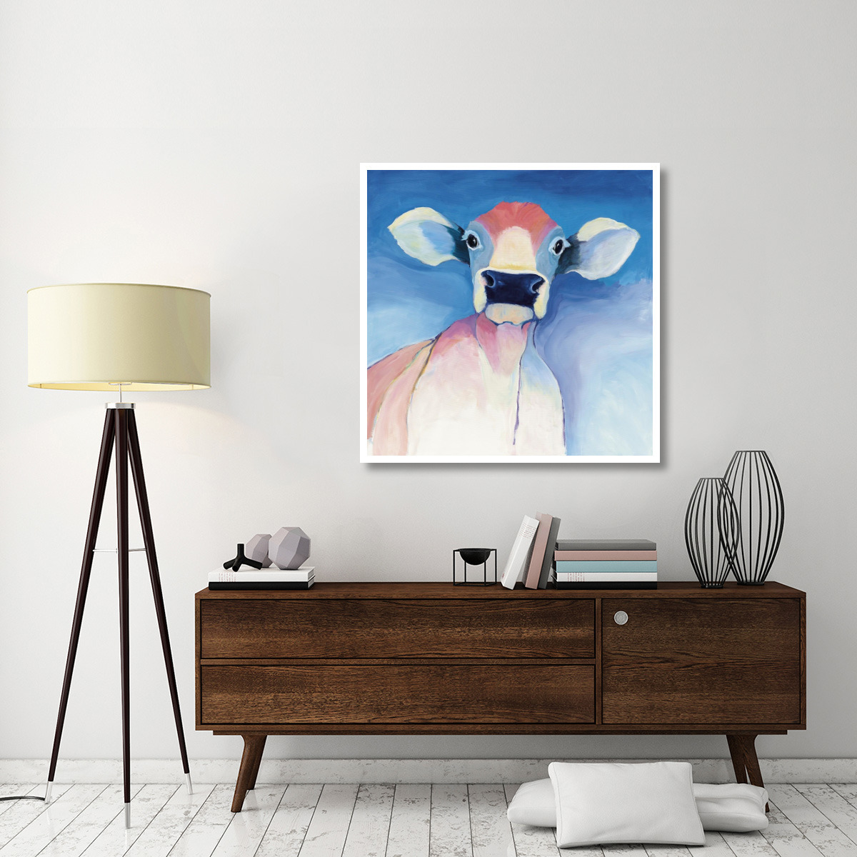 Bella Blue -Paper Art-42&quotx42"