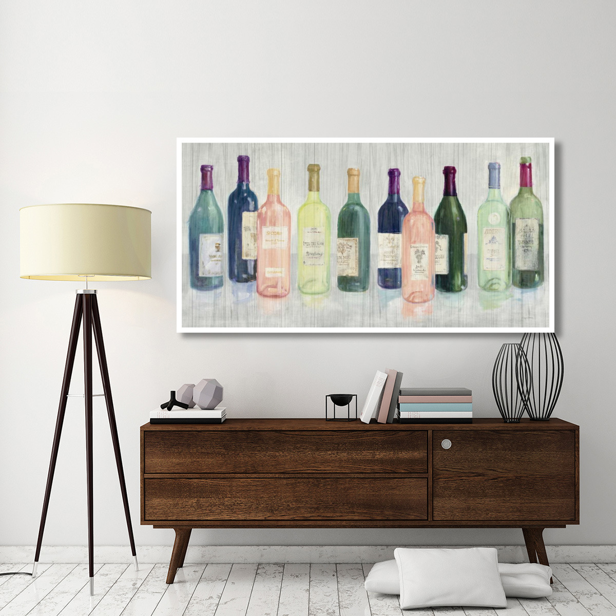 Keeping Good Company on Wood -Paper Art-74&quotx38"