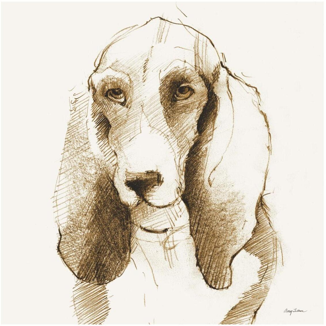 Oberon Brown and Orange -Paper Art-32&quotx32"