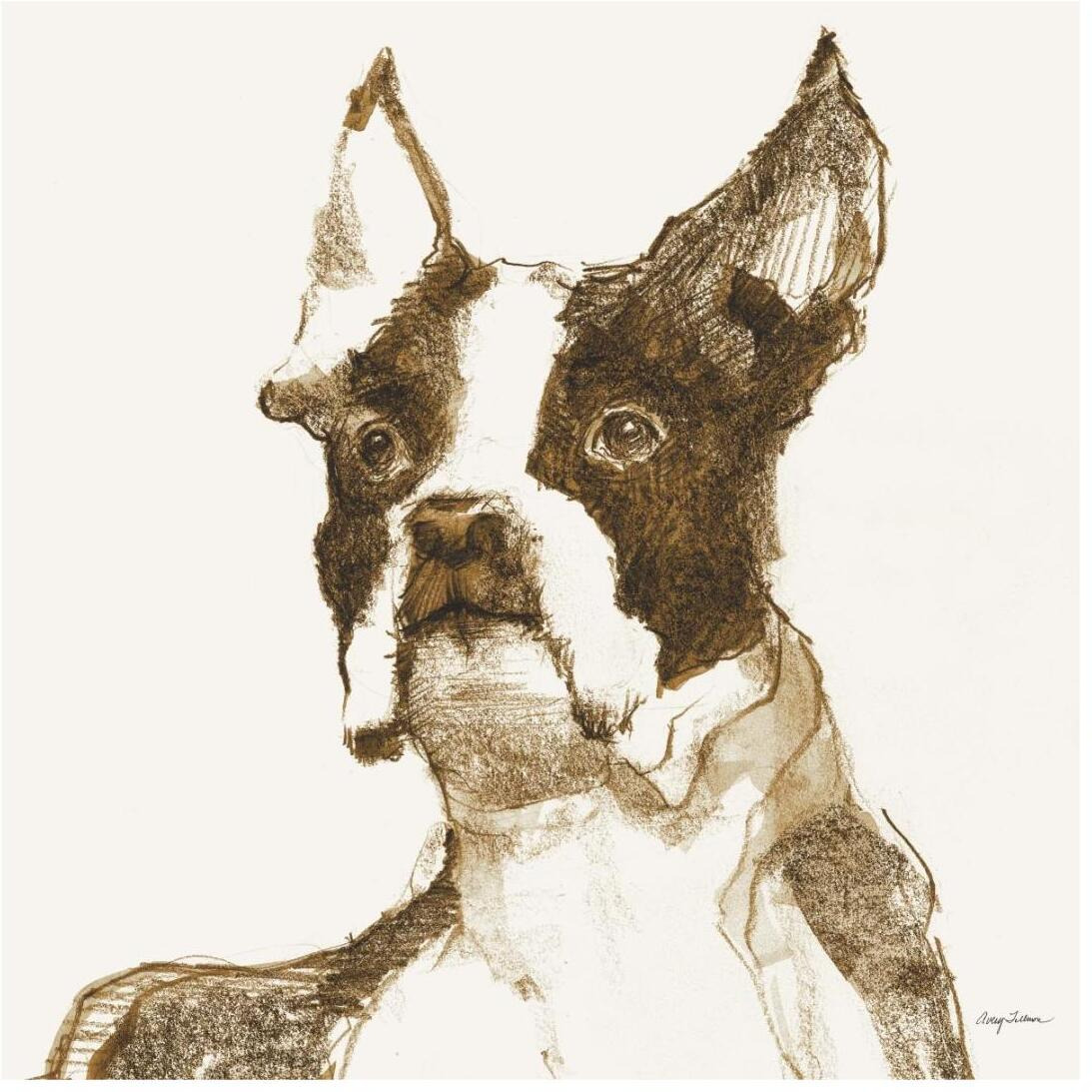 Ulysses Brown and Orange -Paper Art-20&quotx20"