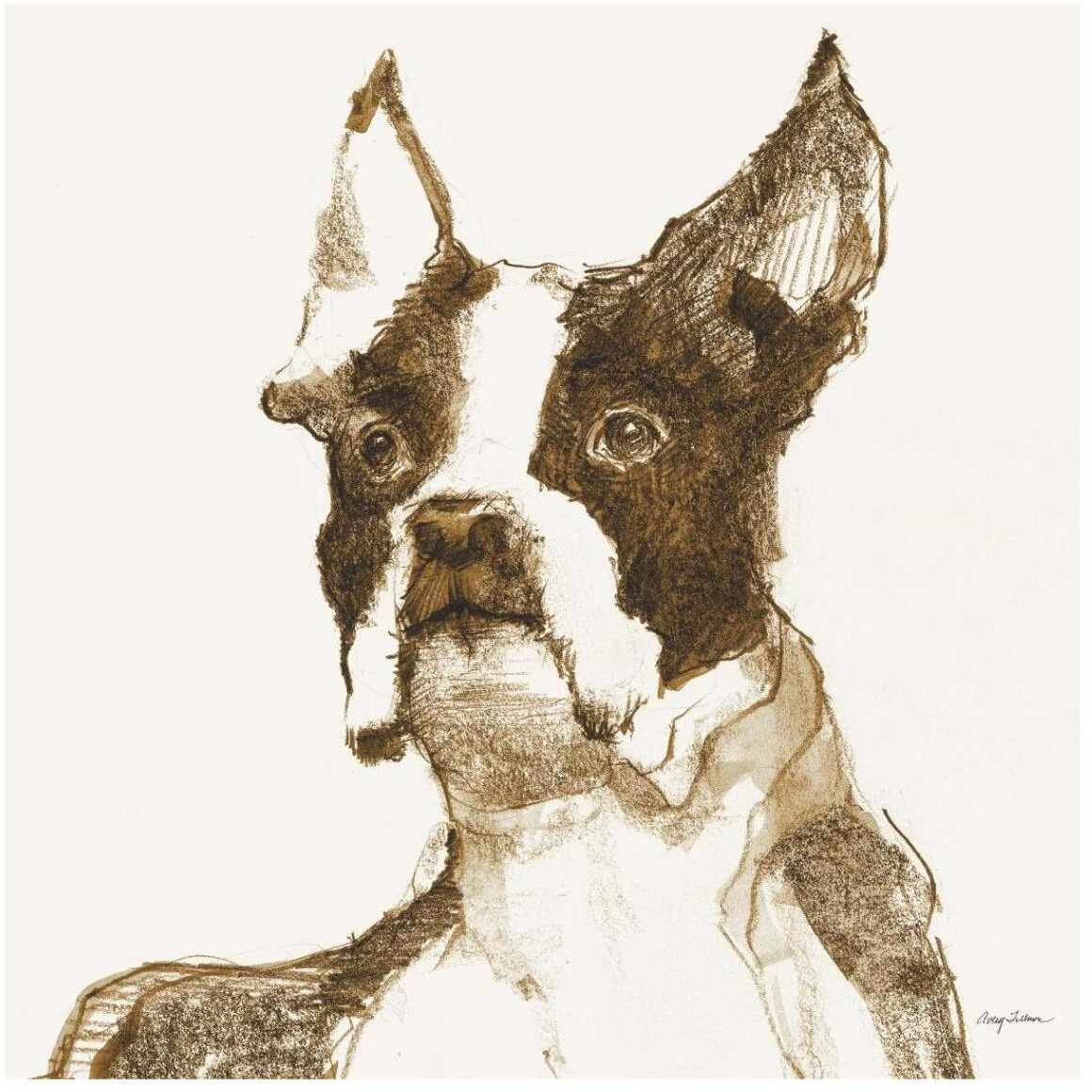 Ulysses Brown and Orange -Paper Art-42&quotx42"