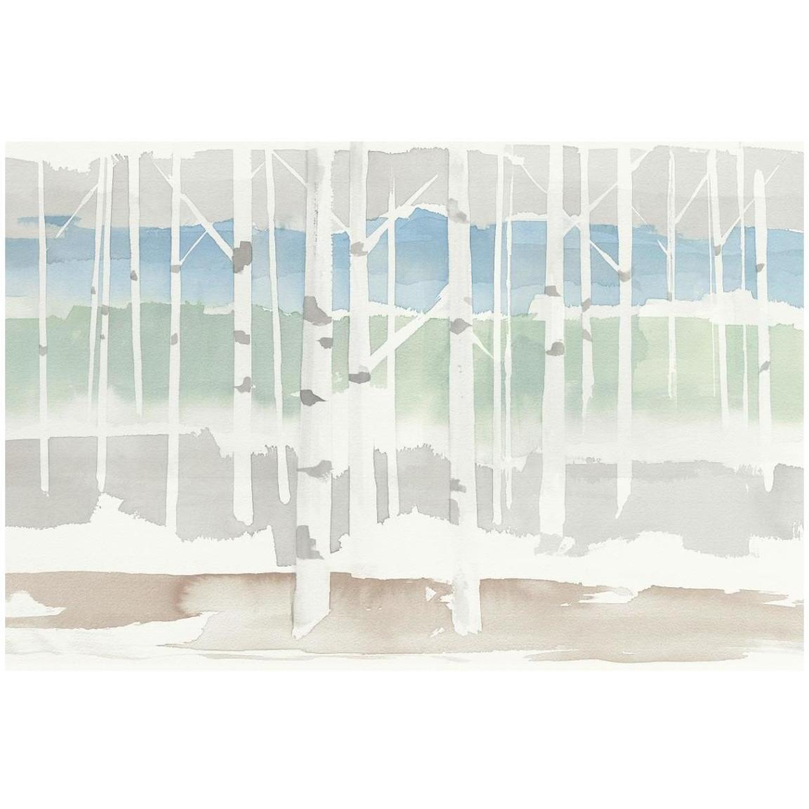 Springlake Aspens Green Crop -Paper Art-20&quotx14"