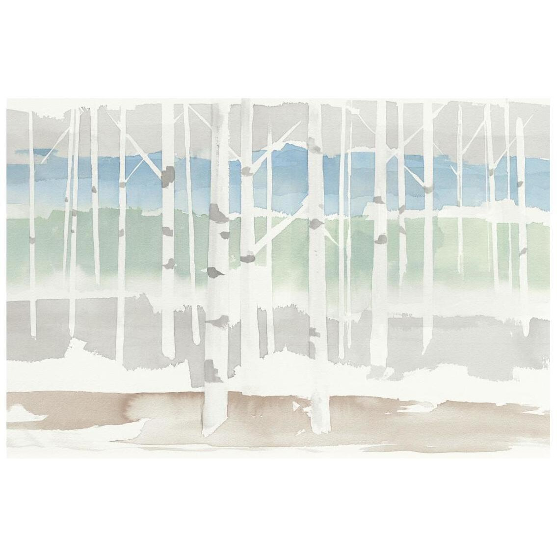 Springlake Aspens Green Crop -Paper Art-26&quotx18"